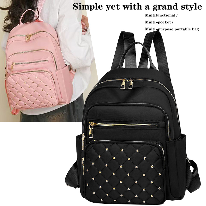 Mini Backpack Purse - Женский рюкзак из мягкой ткани для