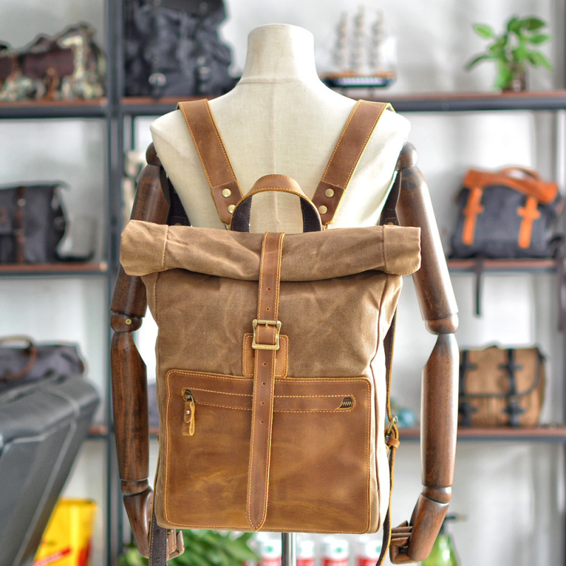 Новый простой и стильный рюкза – обзор и цена Canvas Backpack Casual