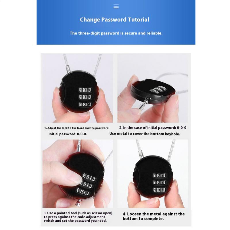 Комбинированный замок круглой  – обзор и цена Backpack Lock Combo